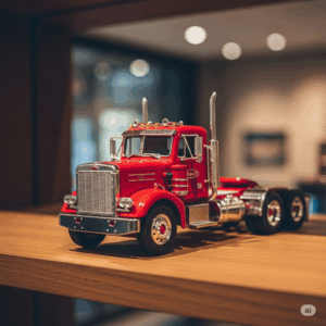 Vintage Peterbilt toy truck model, perfect for enthusiasts of classic trucking memorabilia