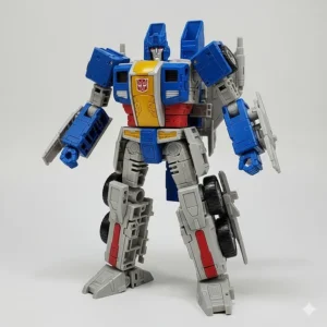 An image of a popular Transformers agent knight toy, highlighting its articulation and features.