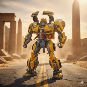 A Human Alliance toy set featuring Bumblebee and his human ally, Sam Witwicky, highlighting the scale and detail of these ROTF figures.
