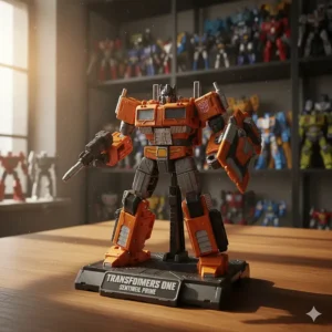 Sentinel Prime Voyager Class figure, a must-have Transformers One collectible toy.