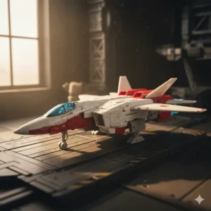 The impressive Siege Commander Class Jetfire figure in its jet alternate mode, a top-tier piece of the War for Cybertron toys collection.