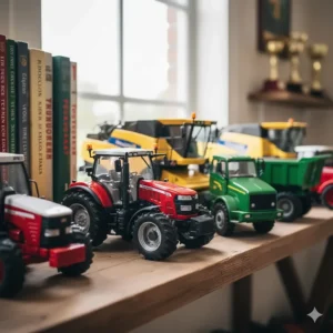 A collection of high-quality, 1:16 scale model farm vehicles, suitable for older children or collectors of big farm toys.