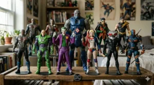 Assortment of DC Comics villain action figures for boys to pair with their heroes.