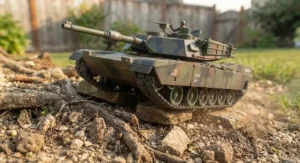 Durable remote control tank toy for boys built with heavy-duty tracks for rough play