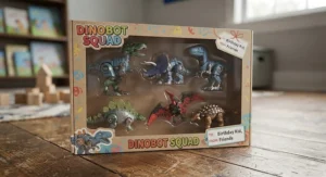 A multi-pack dinosaur transformer toy set for boys, perfect for imaginative birthday gifts