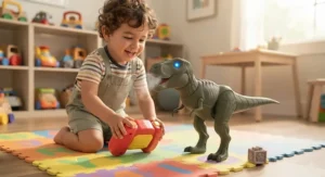 Durable remote control dinosaur toy for boys designed for active play