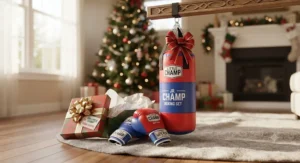 Unwrapped kids boxing gloves and punching bag set displayed as a top-rated holiday gift idea for children.
