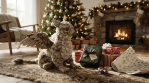 A large unicorn plush toy presented as one of the best stuffed animal gifts for holidays.